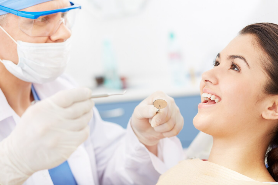 Female patient having Cosmetic Dentistry